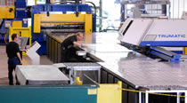 The Jamp;&J Drainage Products Trumpf machine ensures computerized consistency in products.
